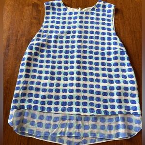 Kate Spade Sleeveless Blouse Chiffon Hem Size M